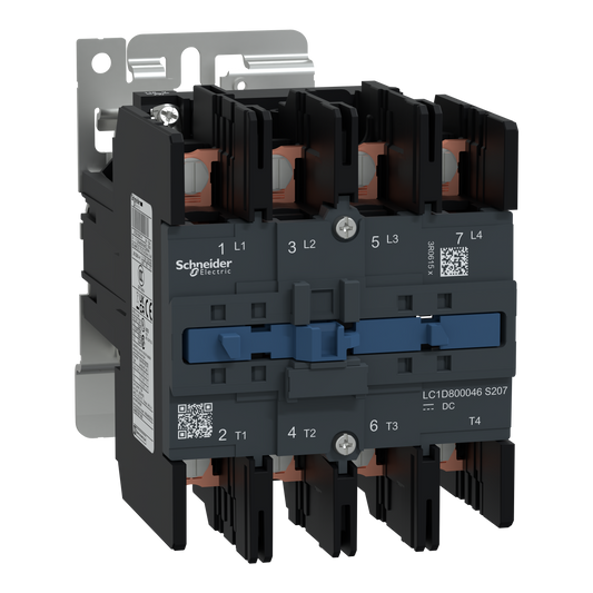 Schneider Electric-LC1D800046FWS207-TeSys LC1D - contacteur - 4P (4F) - AC-1 440V - 125A - bobine 110Vcc