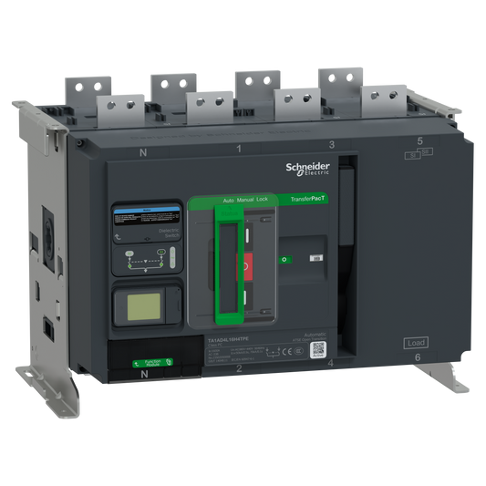 Schneider Electric-TA1AD4L16H4TPE-TransferPacT TA1600 - inverseur de sources - LCD - 1600A - 4P - 400Vca