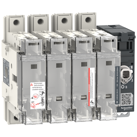 Schneider Electric-LV481424-FuPact GS - interrupteur sectionneur fusible - 160A - 4P - DIN 00/000 - F&R CTRL
