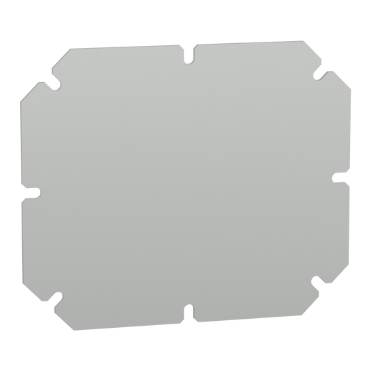 Schneider Electric-NSYAMPA1916TB-Thalassa TBP/TBS - platine de montage - 1 châssis plein - polyester gris 192x164