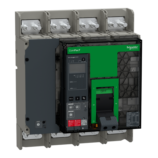 Schneider Electric-C125N42EFM-ComPacT NS1250N - disjoncteur - MicroLogic 2.E 1250A - 4P - 50kA - fixe - manuel