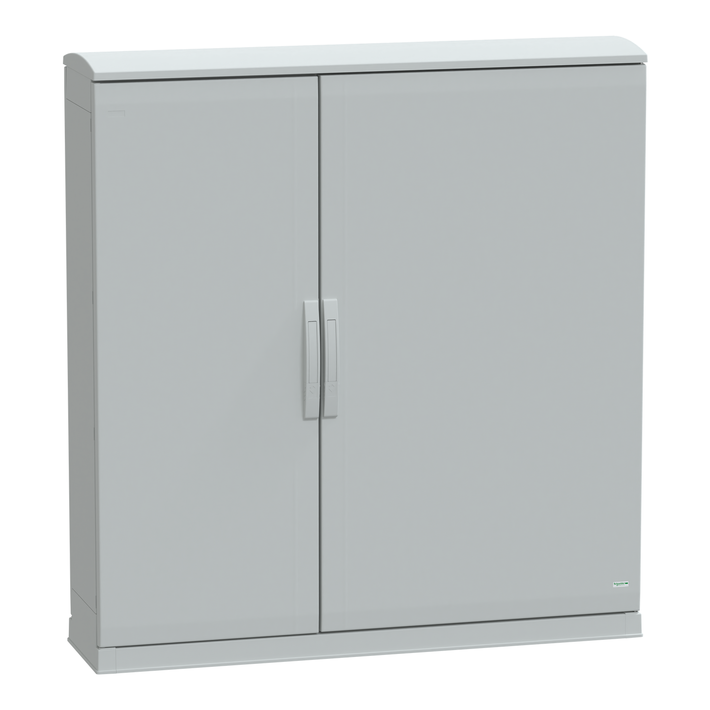 Schneider Electric-NSYPLAZT12123G-Thalassa - Armoire polyester socle + toit 1250x1250x320- IP44 Ral 7035