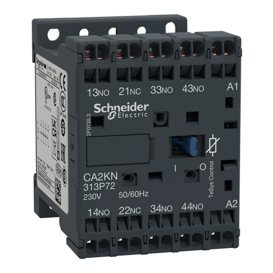 Schneider Electric-CA2KN313P72-TeSys CA2K - contacteur - 3F+1O - instantané - 10A - 230Vca