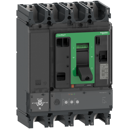 Schneider Electric-C40N42D400-ComPacT NSX400N - Disjoncteur - MicroLogic 2.3 400A - 4P4D - 50kA - fixe