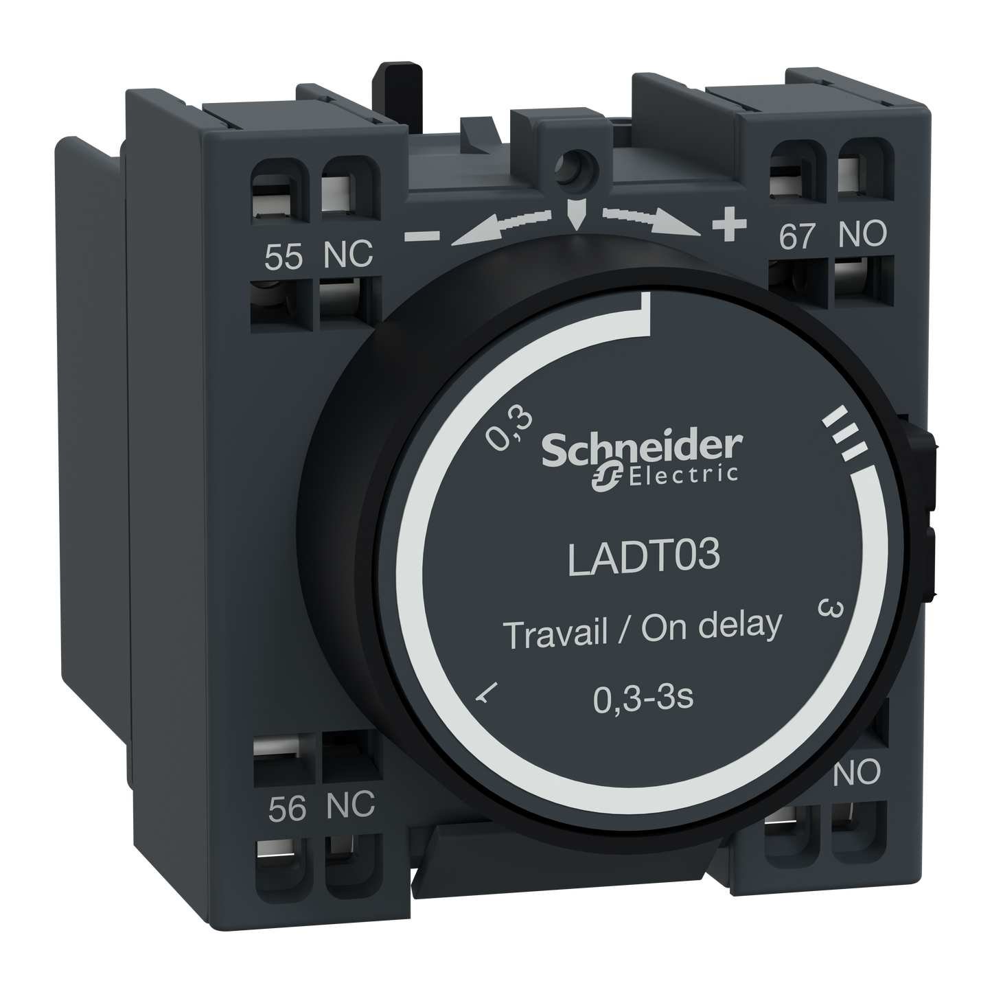 Schneider Electric-LADT03-TeSys D - bloc de contacts auxiliaires - 1F+1O - bornes à ressort