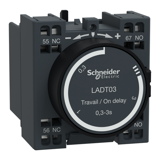 Schneider Electric-LADT03-TeSys D - bloc de contacts auxiliaires - 1F+1O - bornes à ressort