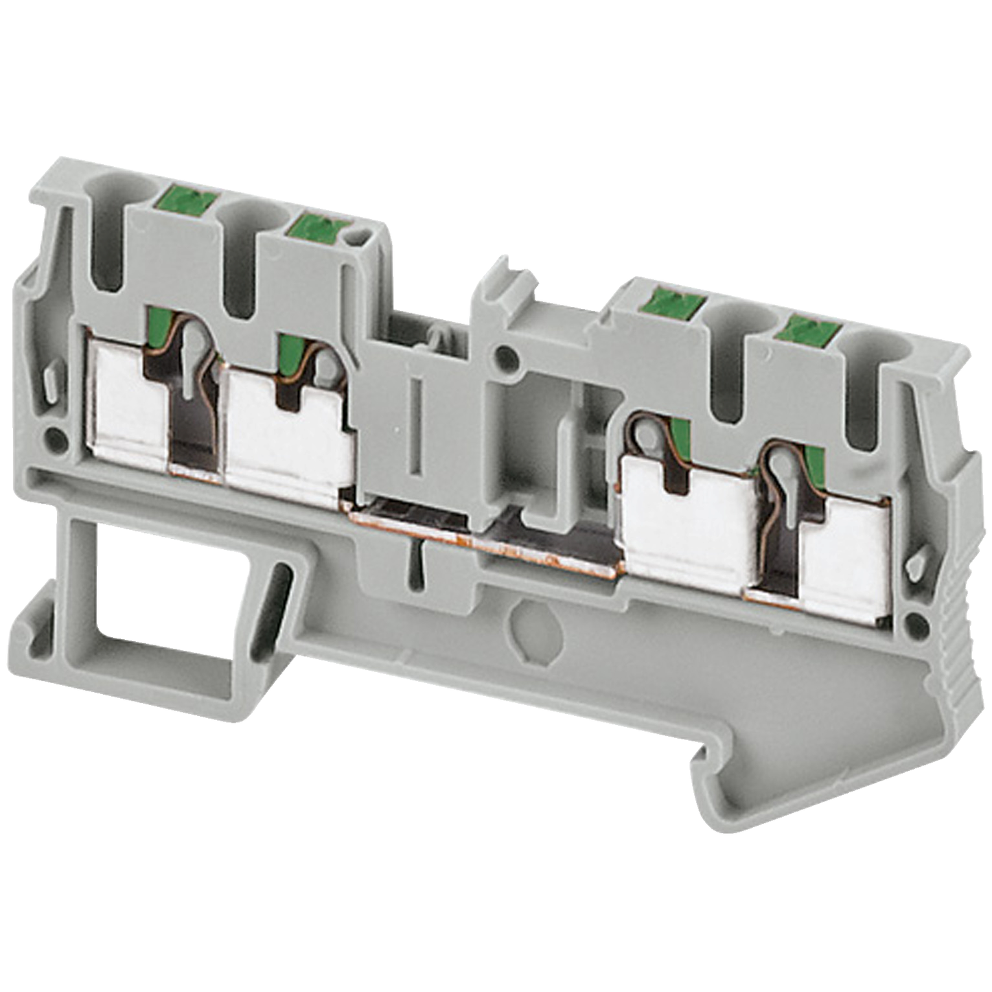 Schneider Electric-NSYTRP24-Borne push-in - passant - 4 points - 2,5mm² - gris