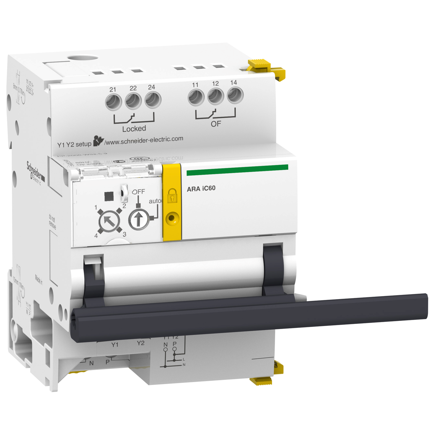 Schneider Electric-A9C70134-Acti9, ARA iC60 automatisme de réarmement pour disjoncteur 3P 4P 230VCA 50Hz