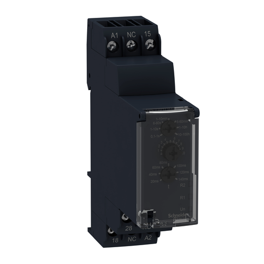 Schneider Electric-RE22R1QMQ-Harmony Time RE22 - relais tempo - 1OF - Q - 1s à 100h - 230V à 380VAC