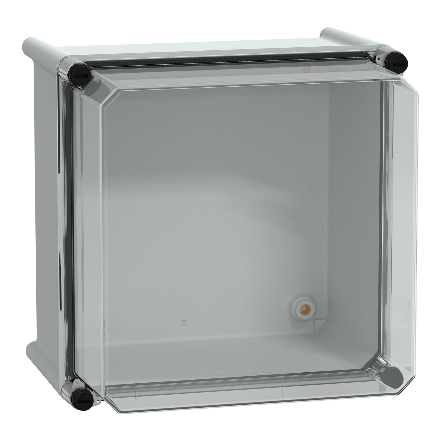 Schneider Electric-NSYPLS2727AG-Thalassa PLS - Boite avec couvercle transparent 27x27x23 Ral 7035