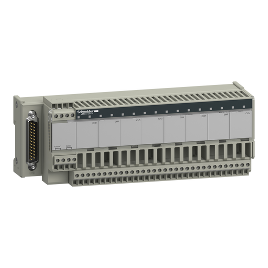 Schneider Electric-ABE7CPA31-Telefast ABE7 - embase de raccordement - pour distribution de 8 entrées analog.