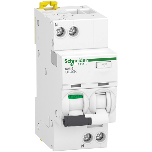Schneider Electric-A9DK5625-Acti9 iDD40K - Disjoncteur dif - 1P+N - 25A - Crb C 4500A/4,5kA - 300mA Type AC