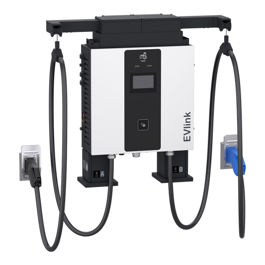 Schneider Electric-EVD1S60THB-Evlink Pro DC - Borne de recharge - 60 kW - 1xCCS2+1xCH - Câble management -3,6m