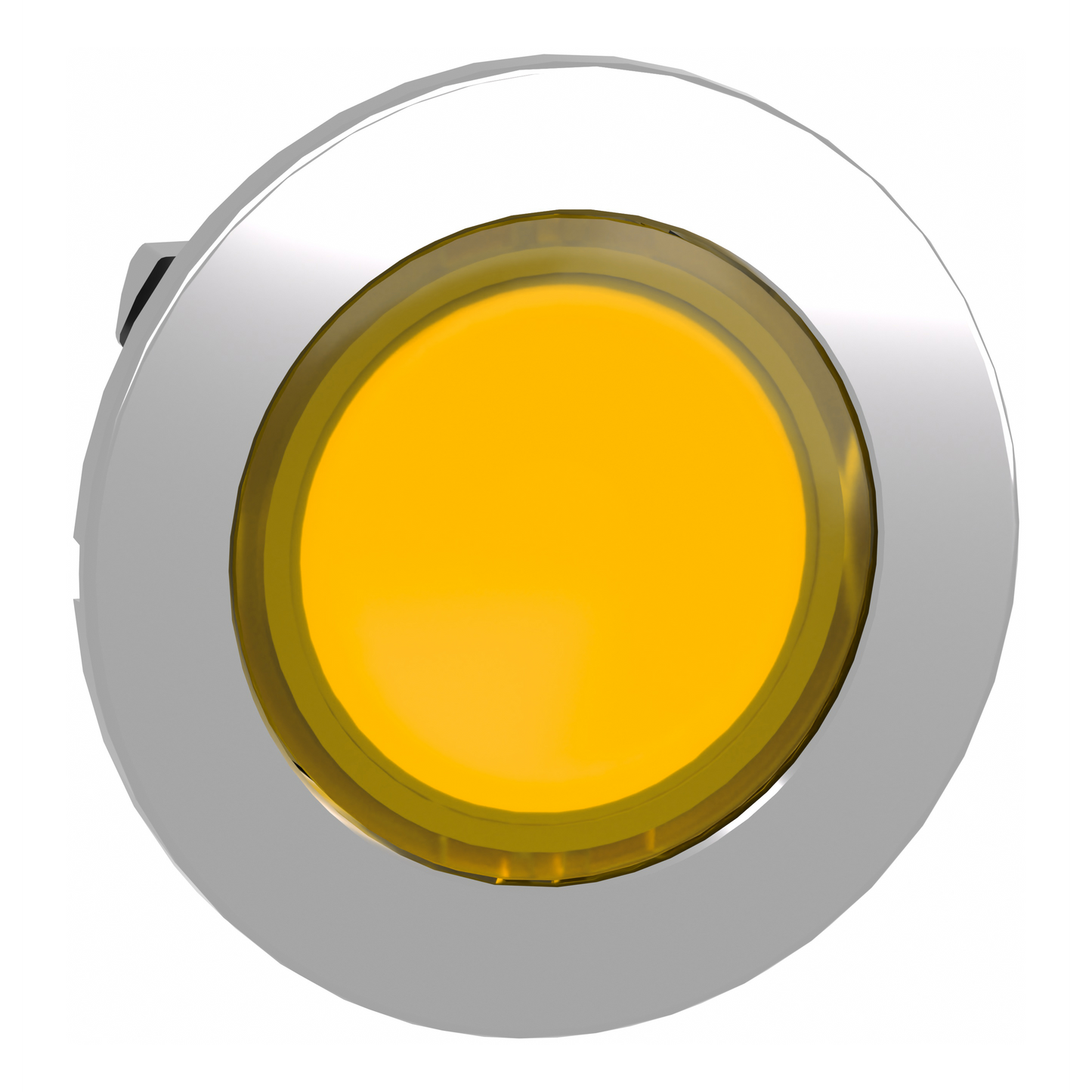 Schneider Electric-ZB4FA58-Harmony XB4 - tête bouton poussoir à impulsion - flush - pour étiq - jaune