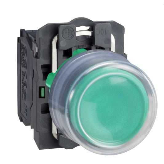 Schneider Electric-XB5AP31-Harmony XB5 - bouton poussoir à impulsion - Ø22 - capuchonné - vert - 1F - vis