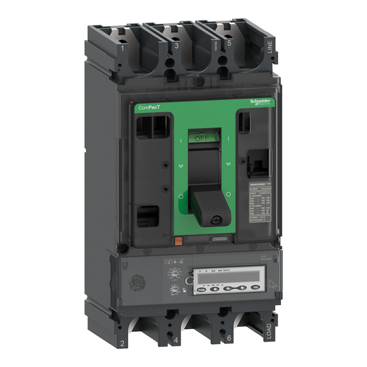 Schneider Electric-C63W36M500-ComPacT NSX630HB2 - Disjoncteur - MicroLogic 6.3EM 500A - 3P3D - 100kA - fixe