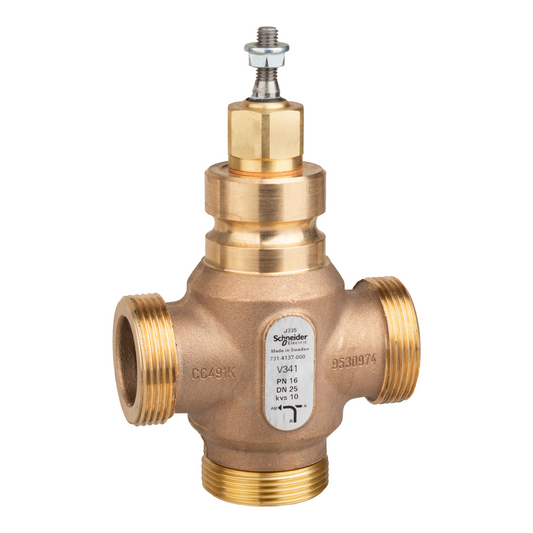 Schneider Electric-7314137000-Vanne 3 voies bronze filetée PN16 DN25 Kv10