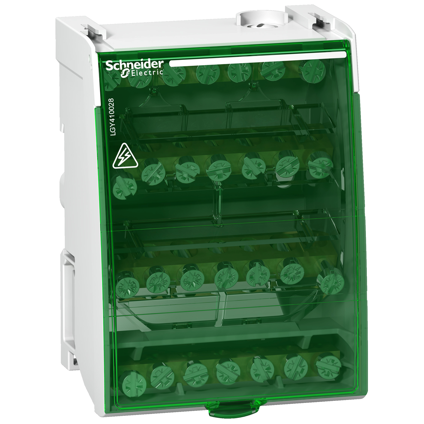 Schneider Electric-LGY410028-Linergy DS - Répartiteur étagé tétrapolaire - 100A - 4x7 trous