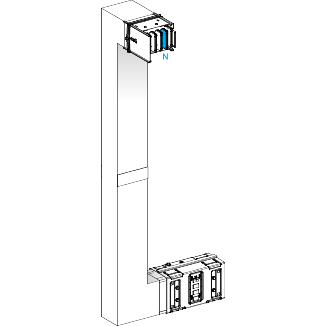 Schneider Electric-KSA1000DMCL41F-Canalis KSA - coude mult coupe feu 1000A-vers haut & gauche-A&C=300mm-B=700-1200