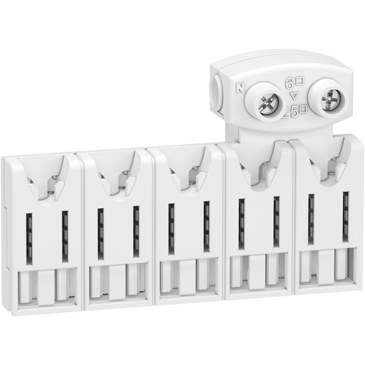 Schneider Electric-R9EXHC05-Resi9 XE - répartiteur système embrochable - 5 modules - avec connecteur
