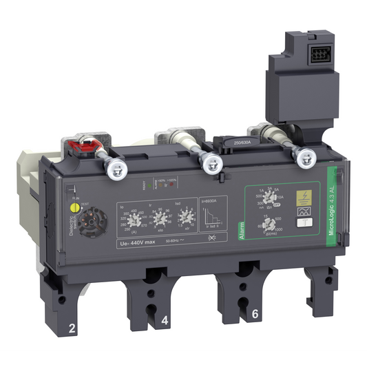 Schneider Electric-C4034A400-ComPacT NSX - déclencheur MicroLogic 4.3AL Vigi 400A - 3P3D pour NSX400