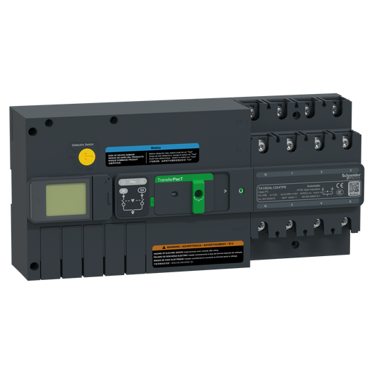 Schneider Electric-TA16D4L1254TPE-TransferPacT Active TA160 - inverseur de sources - LCD - 125A - 4P - 400Vca