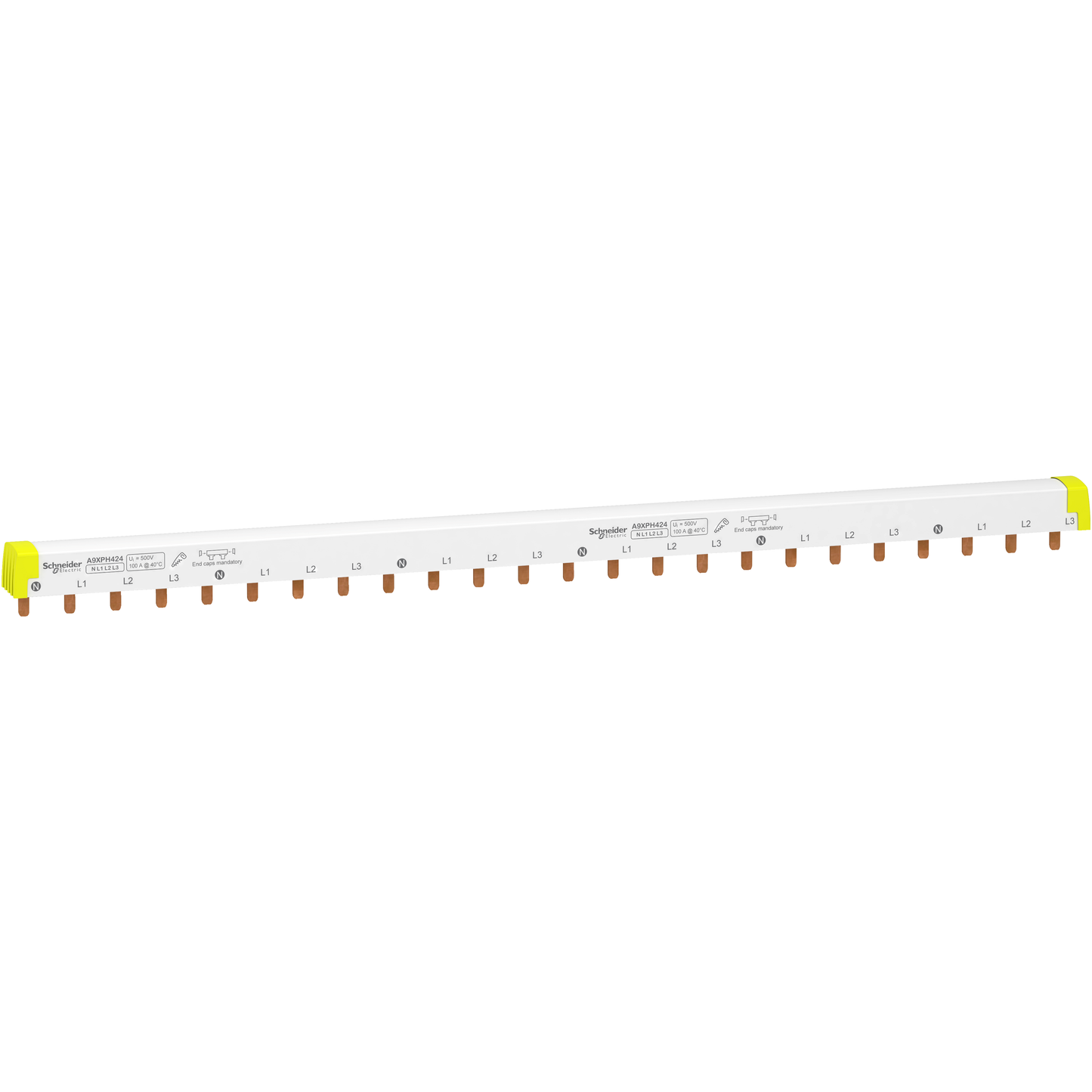 Schneider Electric-A9XPH424-Acti9 iC60 - peigne à dents - 4P - 100A - 24 modules de 18mm