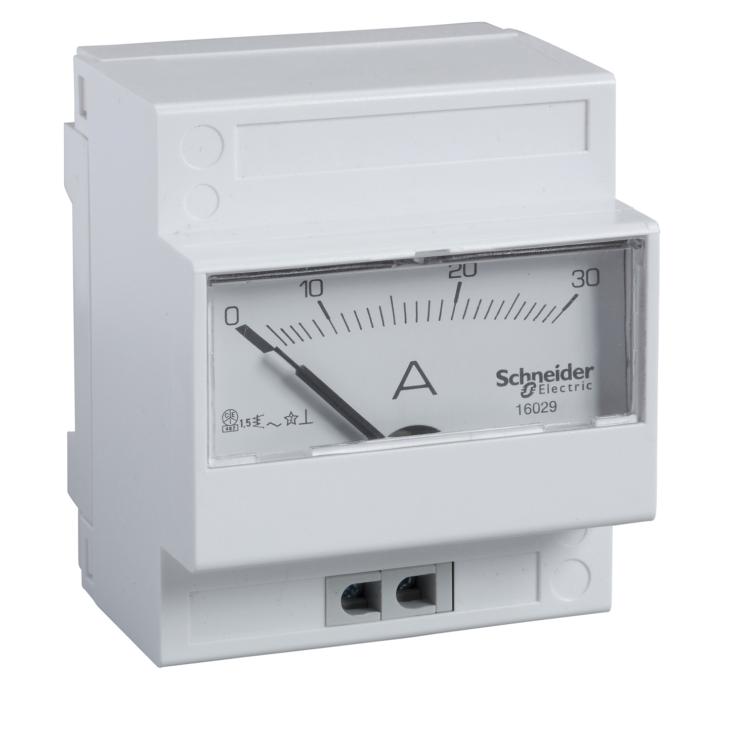 Schneider Electric-16029-PowerLogic - Ampèremètre analogique - modulaire - 0 à 30A