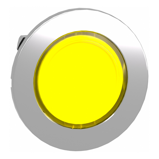 Schneider Electric-ZB4FH083-Harmony XB4 - tête bouton pousser-pousser lumineux - flush - jaune