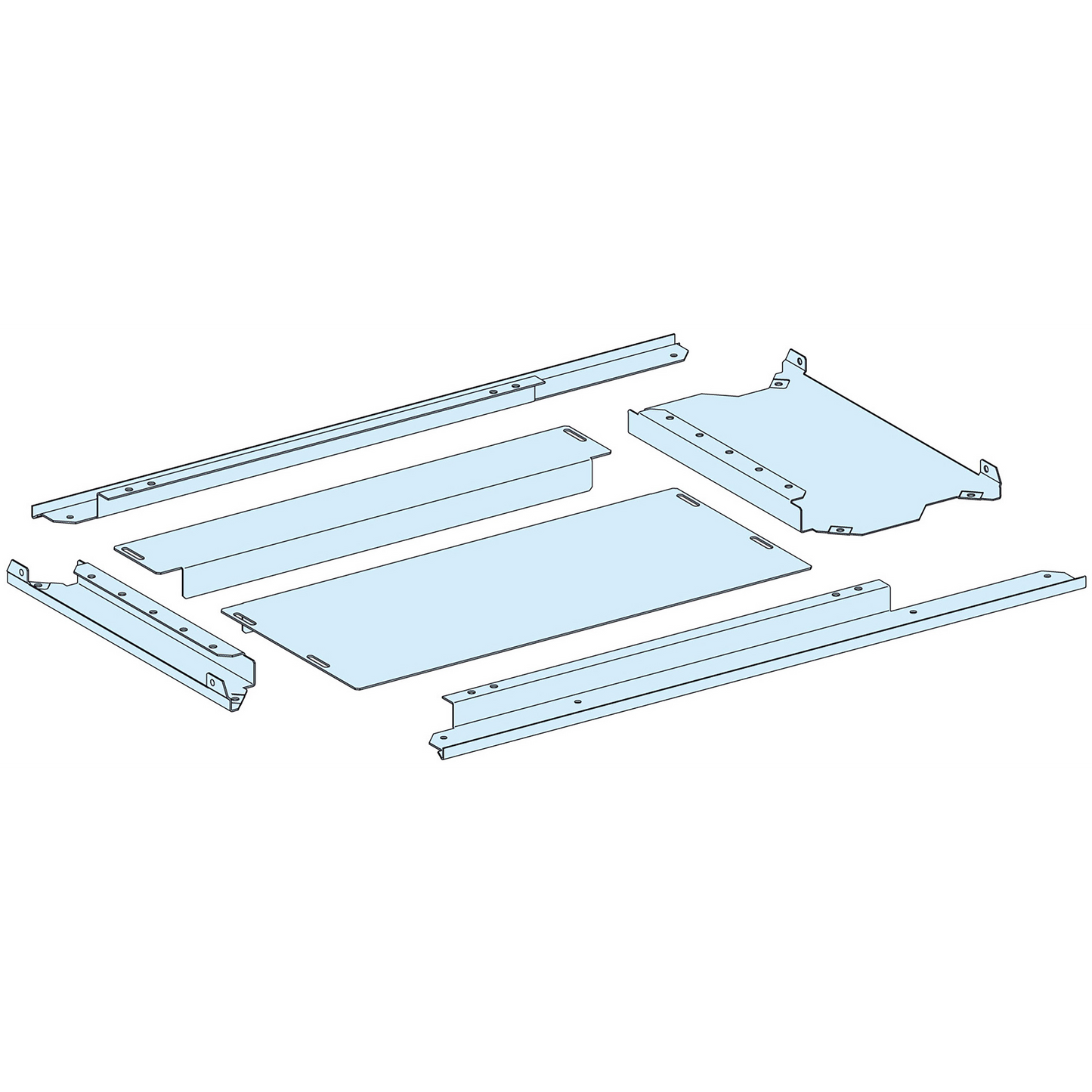 Schneider Electric-LVS08497-PrismaSeT P - Plaque passe-câbles pleine IP30 - L650+150 P400