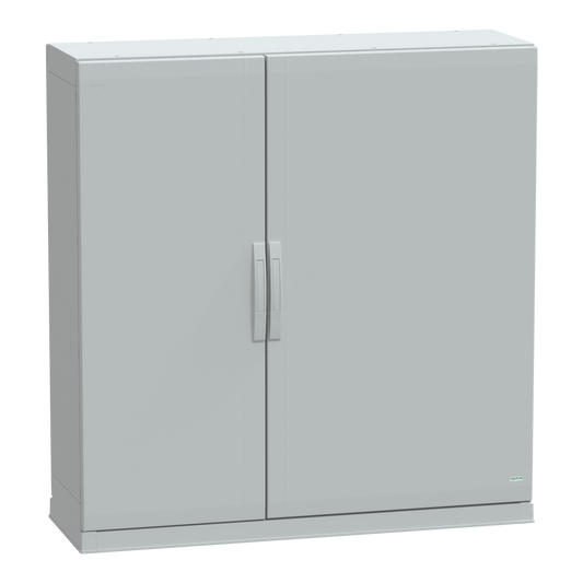 Schneider Electric-NSYPLAZ12124G-Thalassa - Armoire polyester socle 1250x1250x420 - IP54 Ral 7035