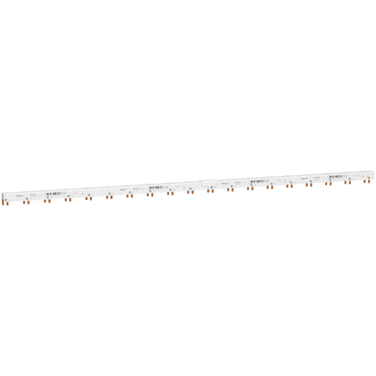 Schneider Electric-A9XPV648-Acti9 iDT40 - Répartiteur horizontal - 1P+N avec Aux et Vigi 9 mm - 48 modules