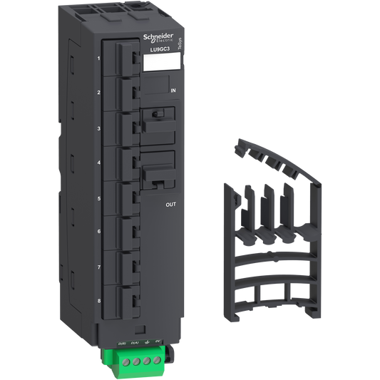 Schneider Electric-LU9GC3-TeSys U - répartiteur Modbus - 10 connecteurs RJ45 et 1 bornier à vis