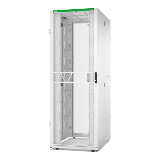 APC-AR3387W2-Rack NetShelter SX2 48U L800XP1200XH2258mm, blanc, avec panneaux latéraux