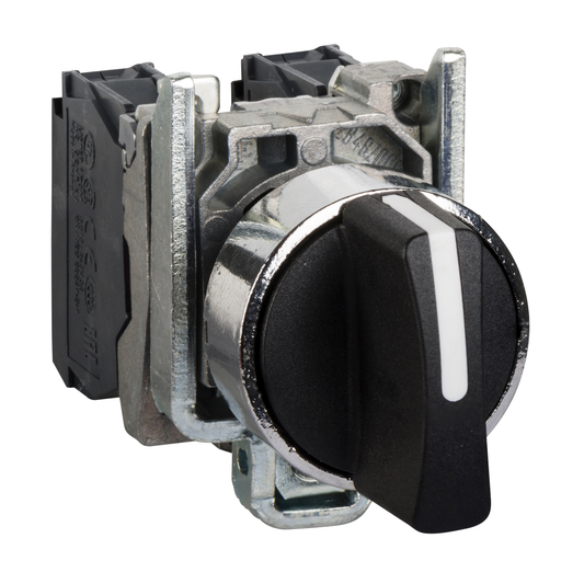 Schneider Electric-XBAD83453440M1-Harmony - Bouton tournant noir diam 22 a manette