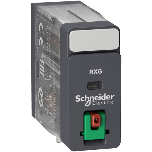 Schneider Electric-RXG21P7-Harmony Relay RXG - relais interface - embrochab - test - 2OF - 5A - 230VAC