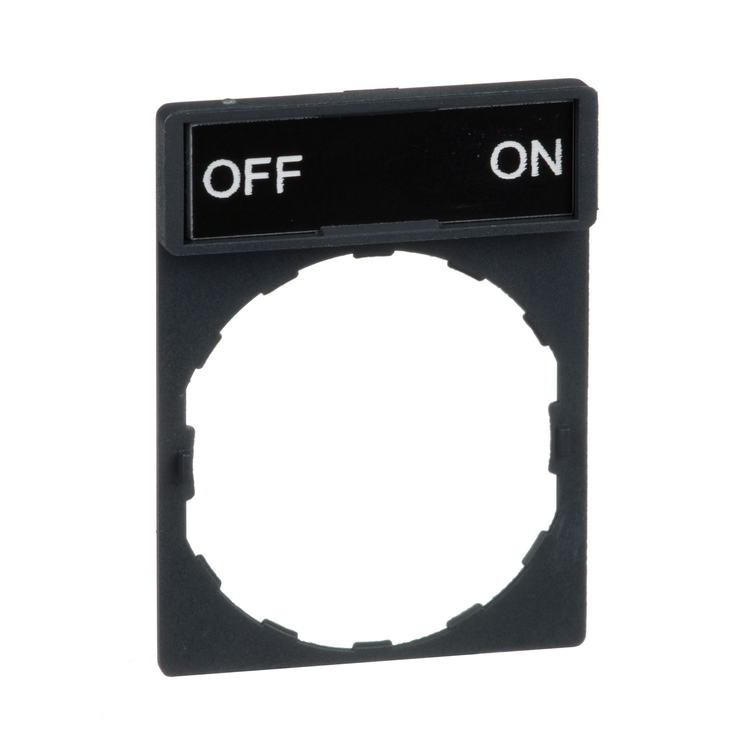 Schneider Electric-ZBY2367-Harmony porte étiquette 30 x 40 mm standard - Ø22 - avec étiquette OFF-ON