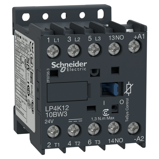 Schneider Electric-LP4K1210BW3-TeSys LP4K - contacteur - 3P - AC-3 440V - 12A - bobine 24Vcc