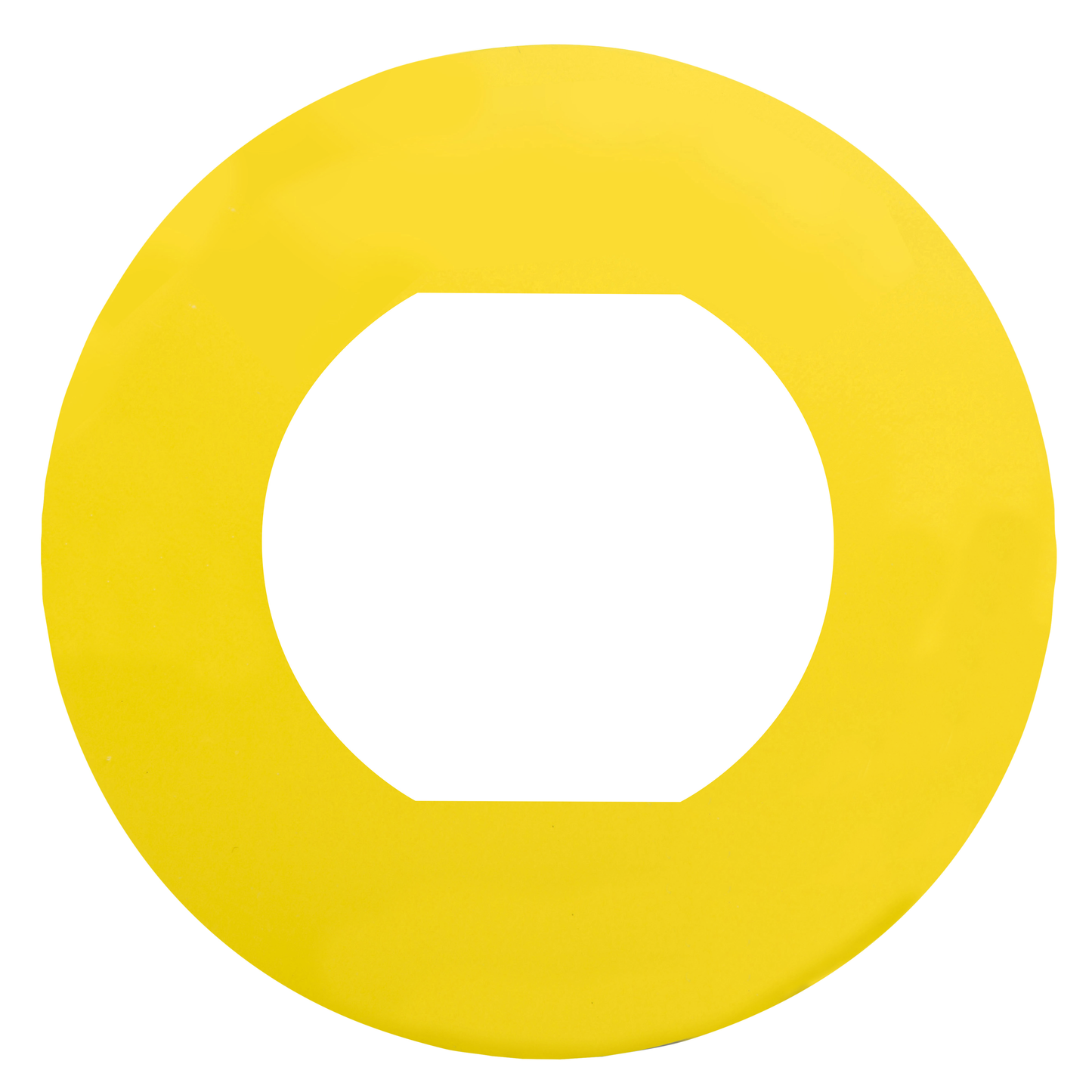 Schneider Electric-ZBY9101M-Harmony - étiquette plate - jaune - vierge - Ø60 - pour ZBZ1605