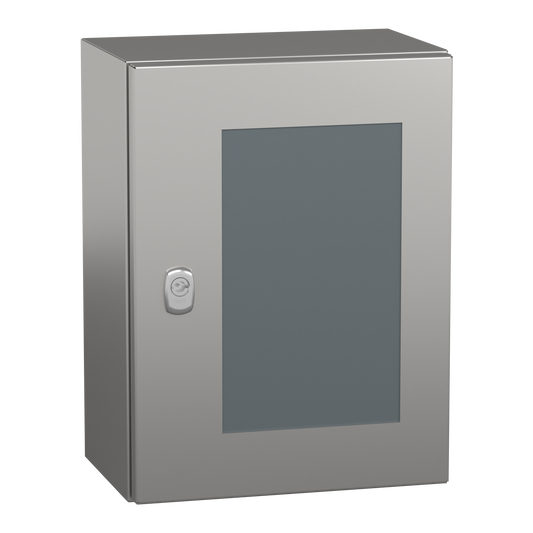 Schneider Electric-NSYS3X4320T-PanelSeT S3X - enveloppe compacte - inox 304L - finition brossé - 400x300x200mm