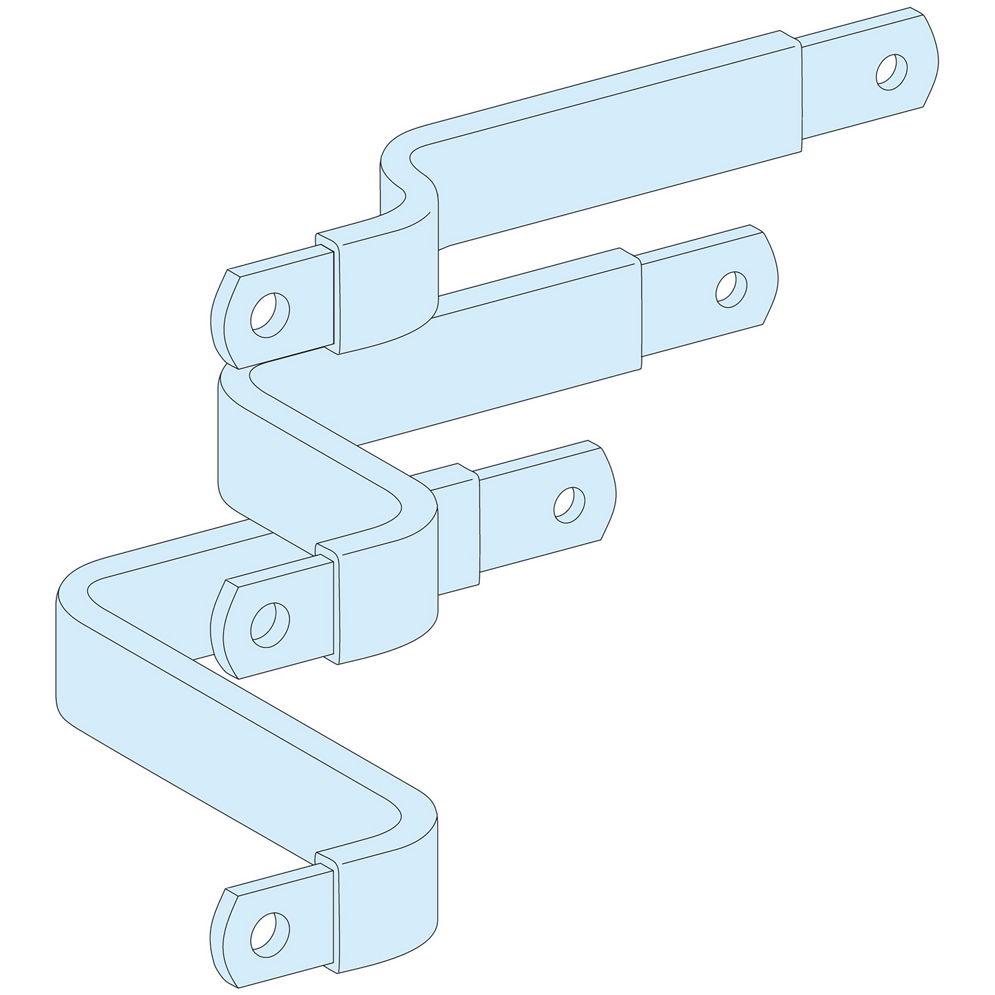 Schneider Electric-LVS04423-PrismaSeT P - Liaison JdB.V NSX100/250 - horizont. fixe maneton - 3P