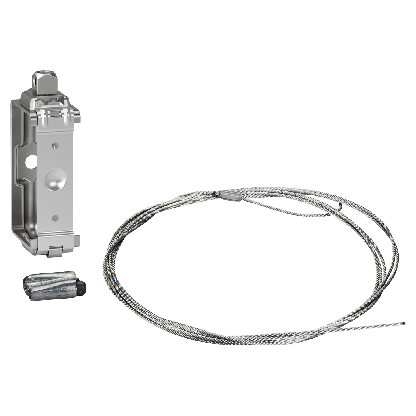 Schneider Electric-KBA40ZFSU-Canalis KBA - étrier universel - avec cable acier 3 m