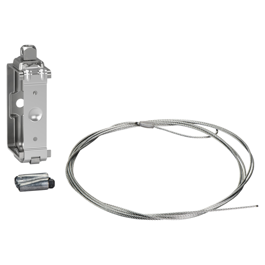 Schneider Electric-KBA40ZFSU-Canalis KBA - étrier universel - avec cable acier 3 m
