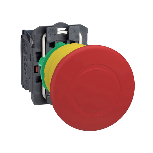 Schneider Electric-XB5AT842-Harmony - bouton poussoir arrêt d'urgence XB5 - Ø 22mm - rouge - pousser/tirer