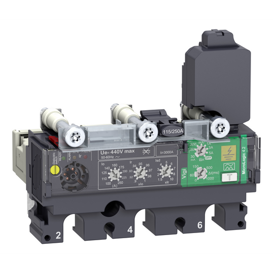 Schneider Electric-C1034V040-ComPacT NSX - Déclencheur MicroLogic 4.2 Vigi 40A - 3P3D pour NSX100-250