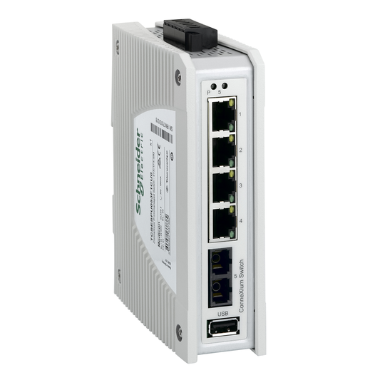 Schneider Electric-TCSESPU053F1CU0-ConneXium - Switch Eth non managé Premium - 4 ports cuivre - 1 p fibre multimode