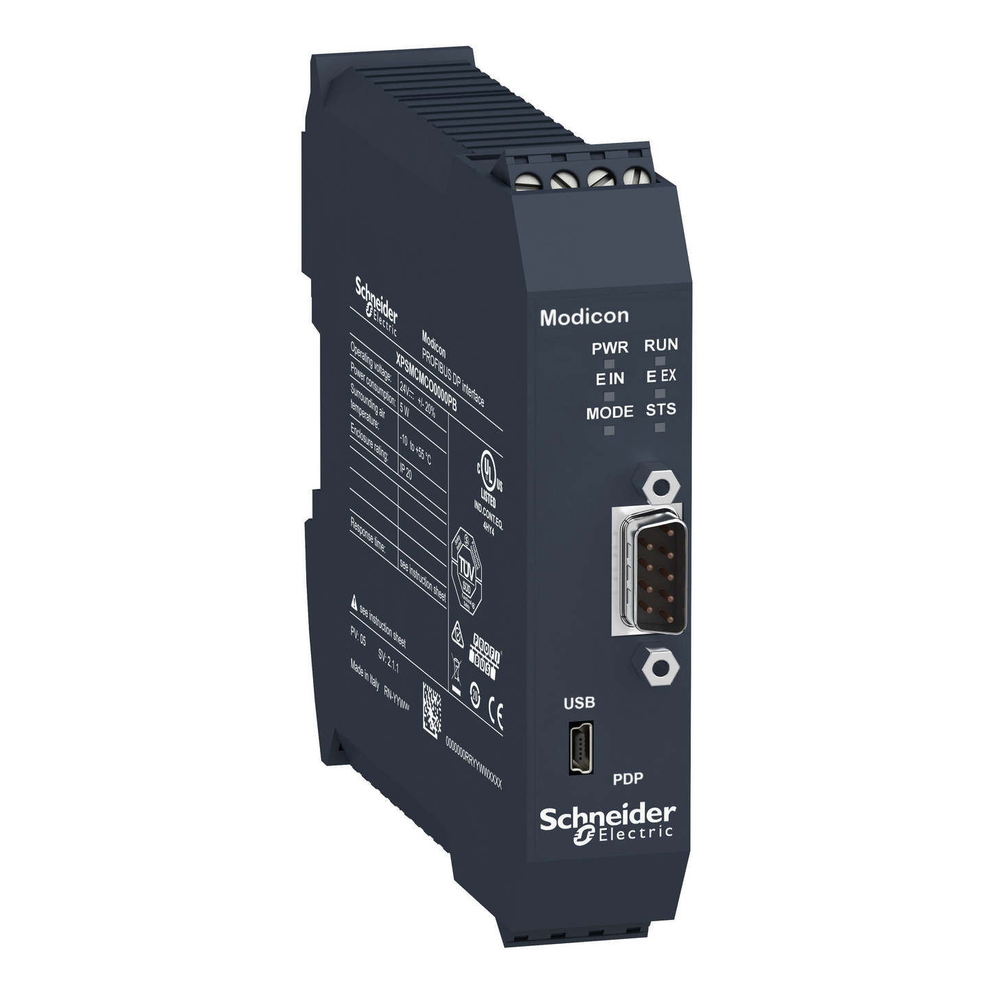 Schneider Electric-XPSMCMCO0000PB-Preventa XPSMCM - module Profibus DP - connecteur à vis