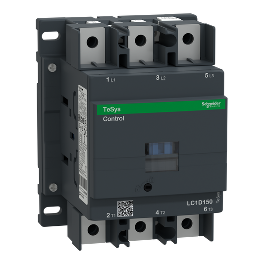 Schneider Electric-LC1D1506N7-TeSys LC1D - contacteur - 3P - AC-3 440V - 150A - bobine 415Vca