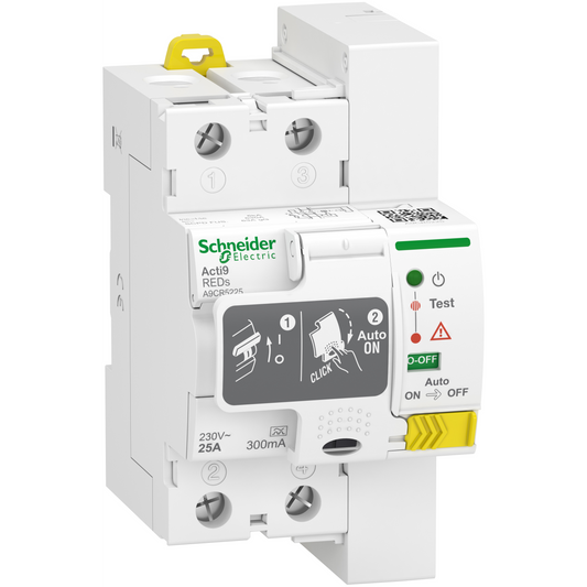 Schneider Electric-A9CR5225-Acti9 REDs - interrupteur différentiel - 2P - 25A - 300mA - A