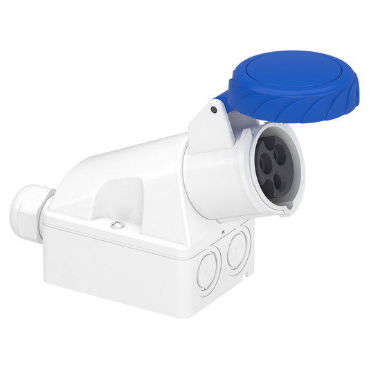 Schneider Electric-83154-Mureva - socle de prise industrielle - 16 A - 2P+T - 200-250 V CA - IP67